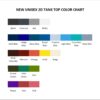 tank top color chart - Crash Bandicoot Shop