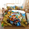 3D Cartoon Crash Bandicoot Bedding Set Queen King Size Duvet Cover Set juego de cama Home - Crash Bandicoot Shop