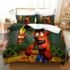 3D Cartoon Crash Bandicoot Bedding Set Queen King Size Duvet Cover Set juego de cama Home 7 - Crash Bandicoot Shop