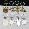 Anime Crash Bandicoot Game Keyring Key Chains Cartoon Animal Metal Keychain Car Bag Key Ring Holder 4 - Crash Bandicoot Shop