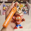 Anime Crash Bandicoot Keychain Cute Game Figure Doll Keyring Pendent Car Key Jewelry Toy Ornament Gift 2 - Crash Bandicoot Shop