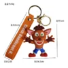 Anime Crash Bandicoot Keychain Cute Game Figure Doll Keyring Pendent Car Key Jewelry Toy Ornament Gift 3 - Crash Bandicoot Shop