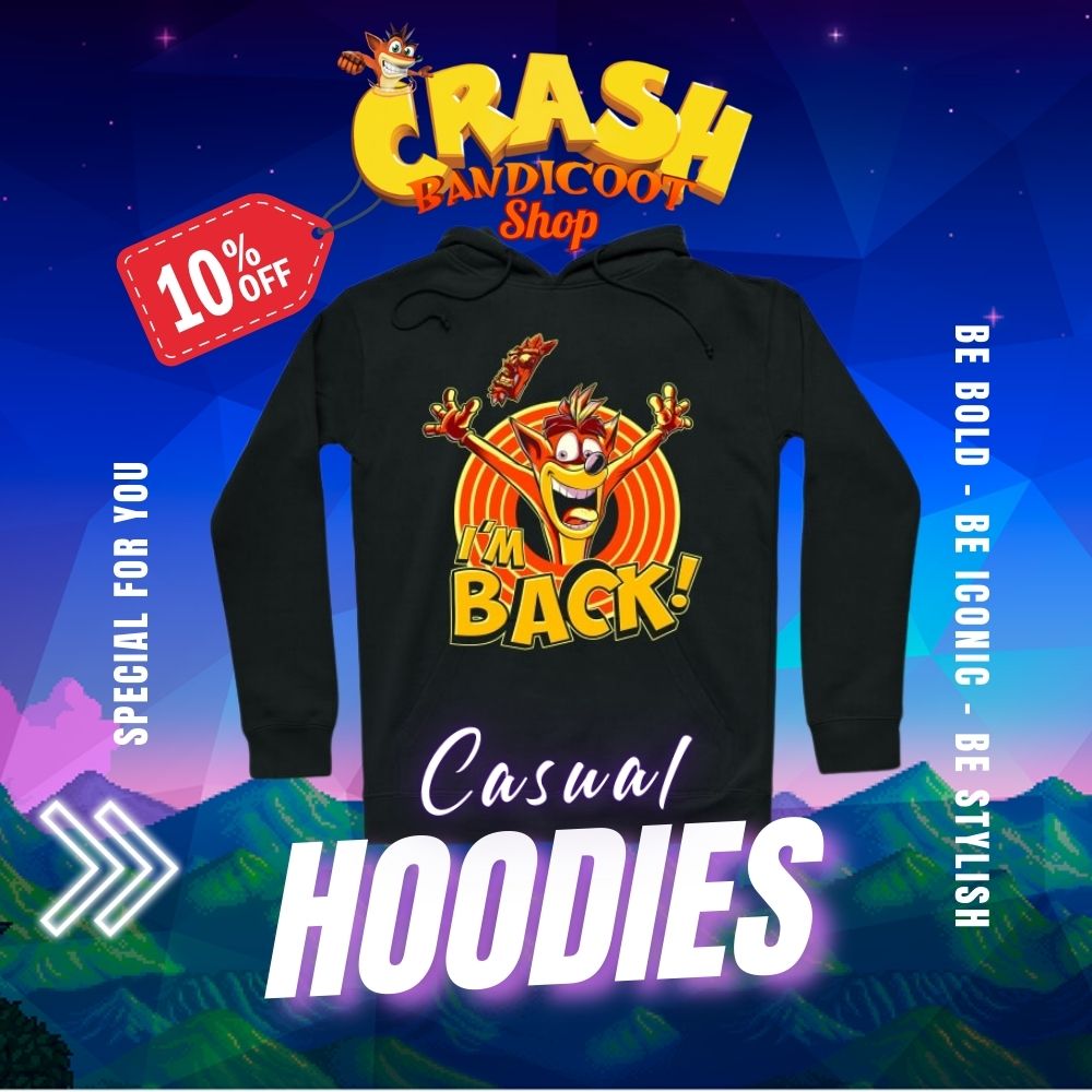 Crash Bandicoot Hoodies Collection