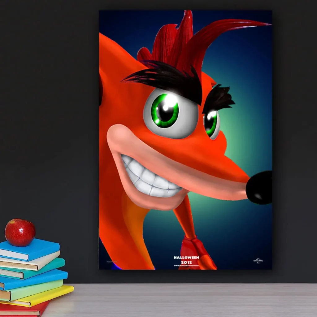 Crash Bandicoot Poster Canvas Decorative Art and Wall Art Picture Print Modern Family bedroom Decor Posters 6 - Crash Bandicoot Shop