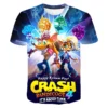 Ti rtleri japon oyunlar kazas nda Bandicoot 3D bask T Shirt moda ocuklar rahat erkek k 3 - Crash Bandicoot Shop