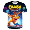 Ti rtleri japon oyunlar kazas nda Bandicoot 3D bask T Shirt moda ocuklar rahat erkek k 4 - Crash Bandicoot Shop