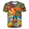 Ti rtleri japon oyunlar kazas nda Bandicoot 3D bask T Shirt moda ocuklar rahat erkek k 5 - Crash Bandicoot Shop