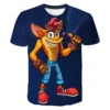 Ti rtleri japon oyunlar kazas nda Bandicoot 3D bask T Shirt moda ocuklar rahat erkek k 6 - Crash Bandicoot Shop